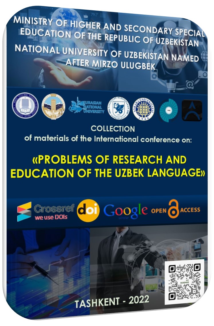 View Vol. 2 No. 18.10 (2024): PROBLEMS OF RESEARCH AND EDUCATION OF THE UZBEK LANGUAGE